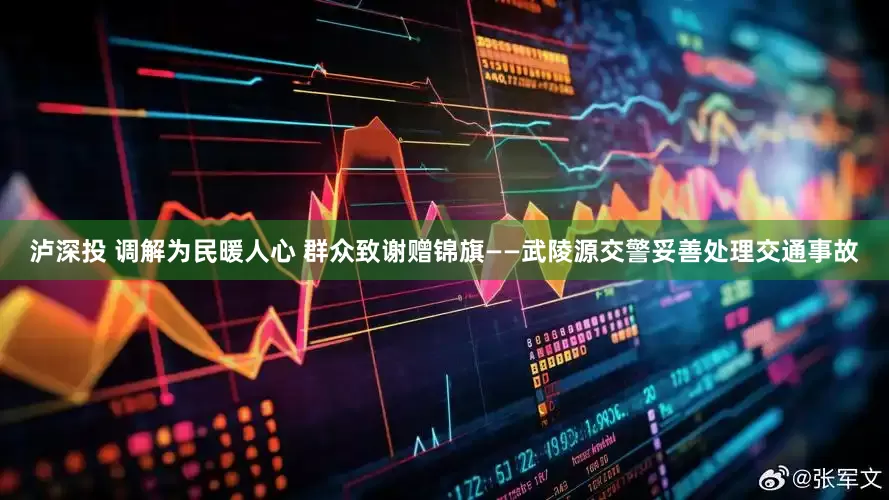 泸深投 调解为民暖人心 群众致谢赠锦旗——武陵源交警妥善处理交通事故